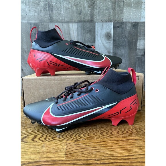 Nike Vapor Edge Pro 360 2 Black Red Football Cleats New Men Size 15 FN7759-006 main image 4